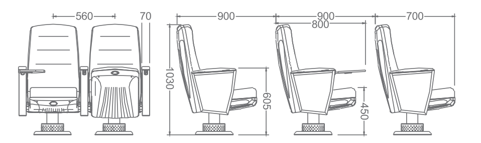 New Product: One-Legged Auditorium Chair