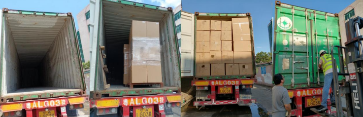 Trucks Arrival at the Factory