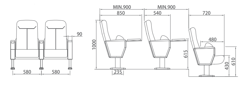 Shipment Date-Ghana Church 2*45HQ(1046 seats)