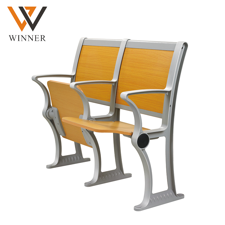 standard size school metal student university chair and desks high school folded Ladder Lecture Hall chair