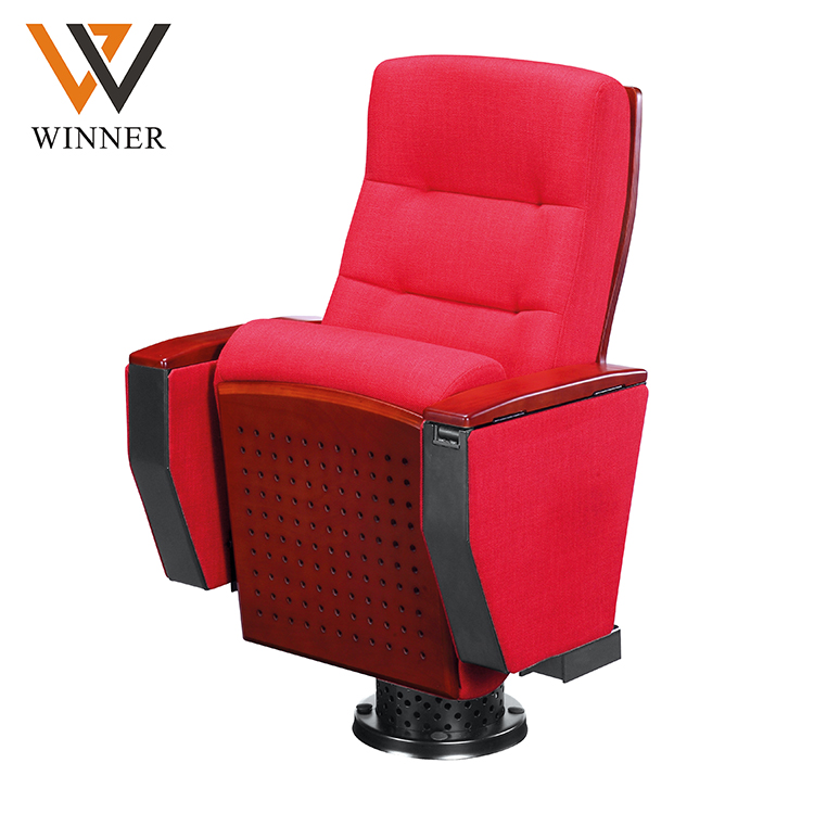 Theater Furniture folds modern standard size auditorium chair Round feet theater lecture movie