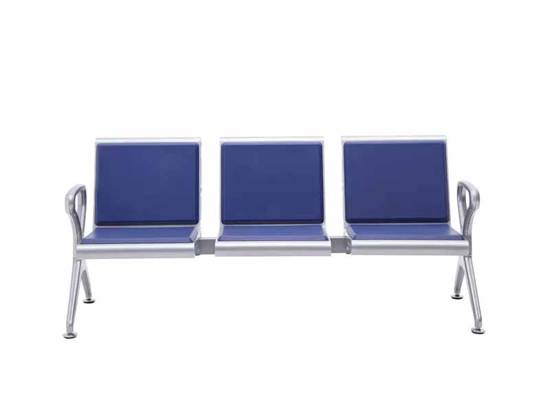 Durable PU Cushion Airport Waiting Room Airport waiting chair Gang seating Three in one chairs W9801P-4