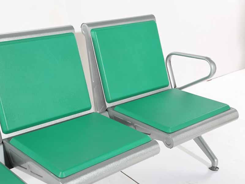 Durable PU Cushion Airport Waiting Room Airport waiting chair Gang seating Three in one chairs W9801P-4