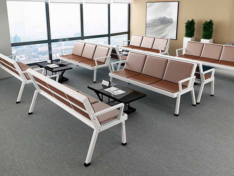 Hot sale morden metal frame airport chair waiting bench  W9807C