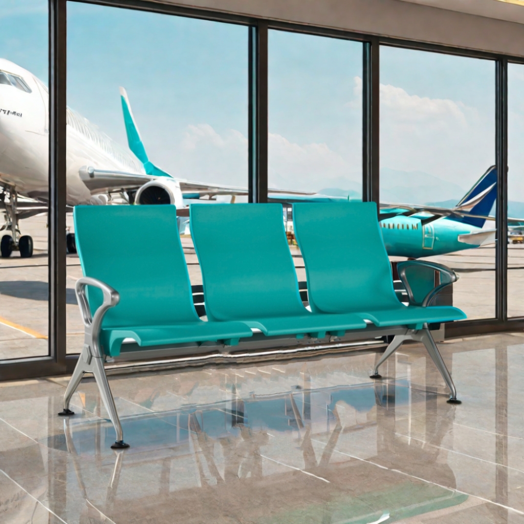 New design 3 seater pu airport waiting chair hospital gang chair