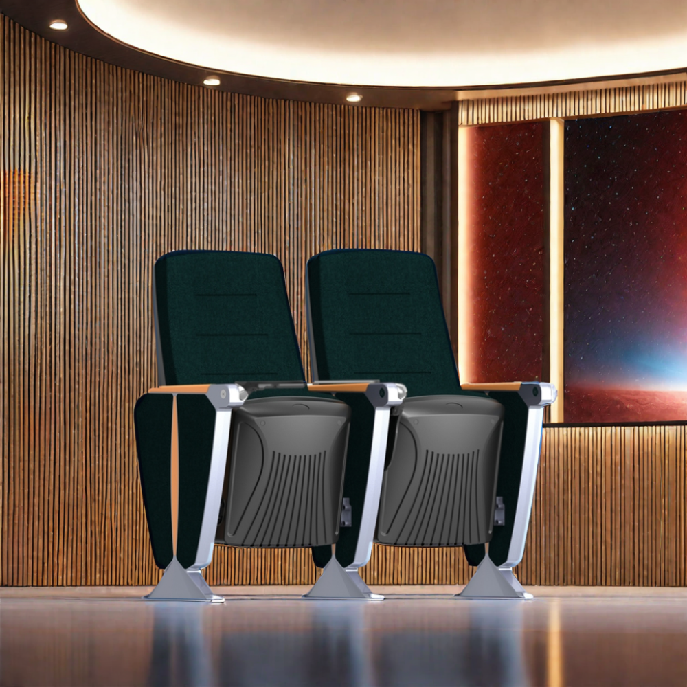 Theatre lecture foldable church auditorium hall chair plastic reception theatre hall arm chair auditorium seating