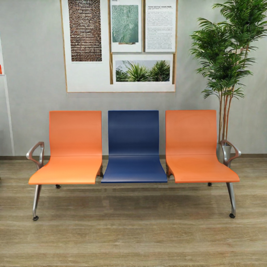 3 seater PU Padding Airport Waiting Area Chair Bench Seat hospital waiting chairs for sale