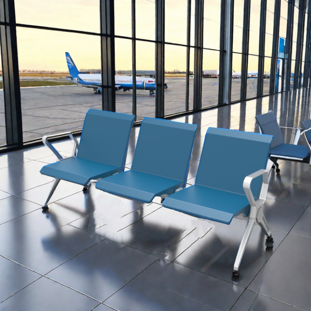 Airport Hospital Office PU Metal Waiting Chairs Conference Chair